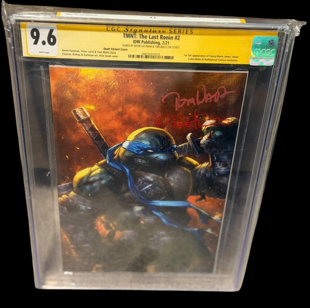 TMNT The Last Ronin #2 CGC 9.6 SS Kevin Eastman & Tom Waltz Quah Variant 2021